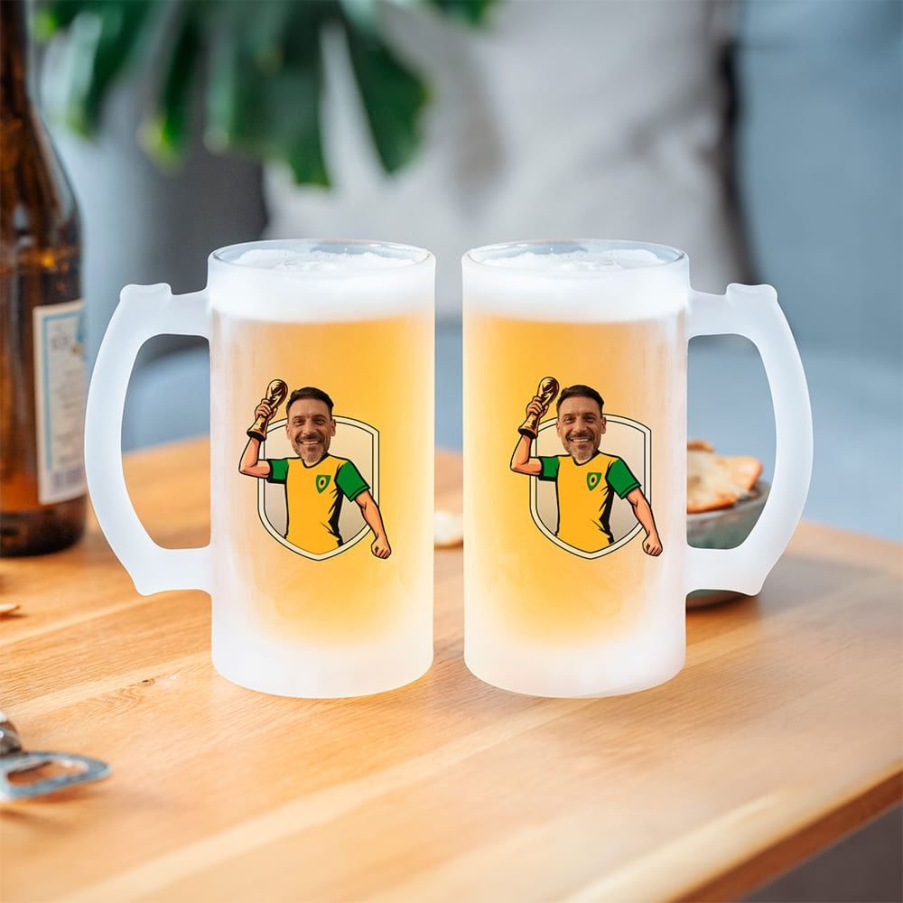 Personalisierbarer WM-Bierkrug mit Foto
