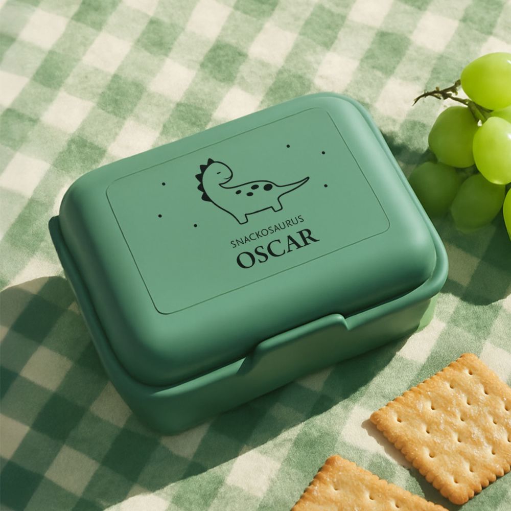 Personalisierbare Brotdose mit Tier und Namen