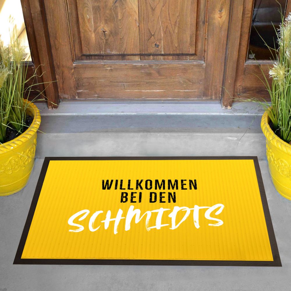 Personalisierbare Farbige Fußmatte
