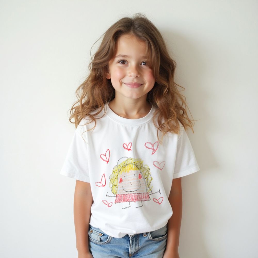 Personalisierbares Kinder T-Shirt mit deiner Zeichnung