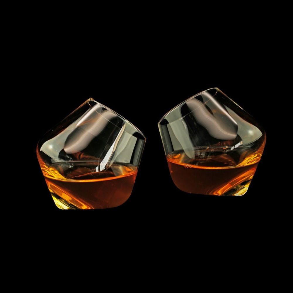 Rollende Whiskey Gläser 2er-Set