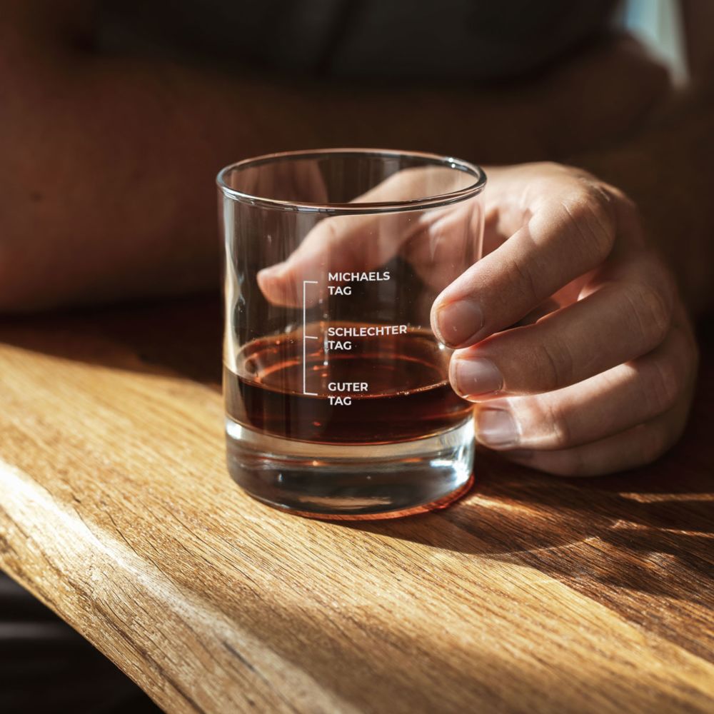 Whisky Glas mit Gravur und Namen