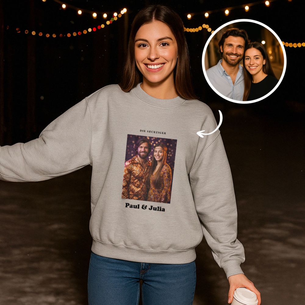 Personalisierbarer Zeitreise Pullover