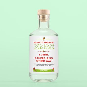 Personalisierbarer Gin Weihnachten