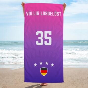 Personalisiertes Handtuch zur Fußball EM