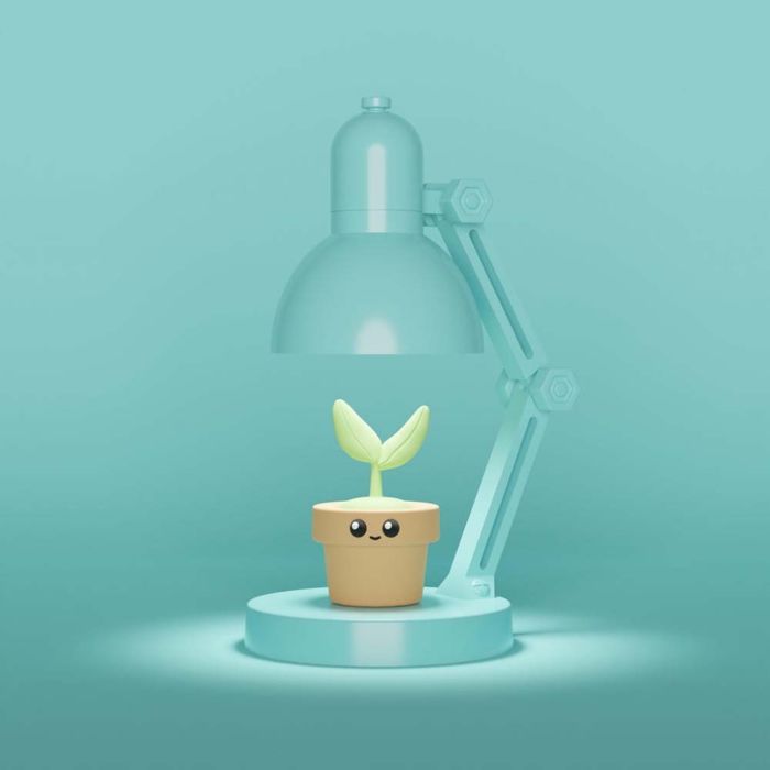 Mini Pflanzenlampe