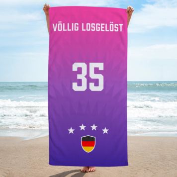 Personalisiertes Handtuch zur Fußball EM